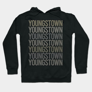 Gray Text Art Youngstown Hoodie